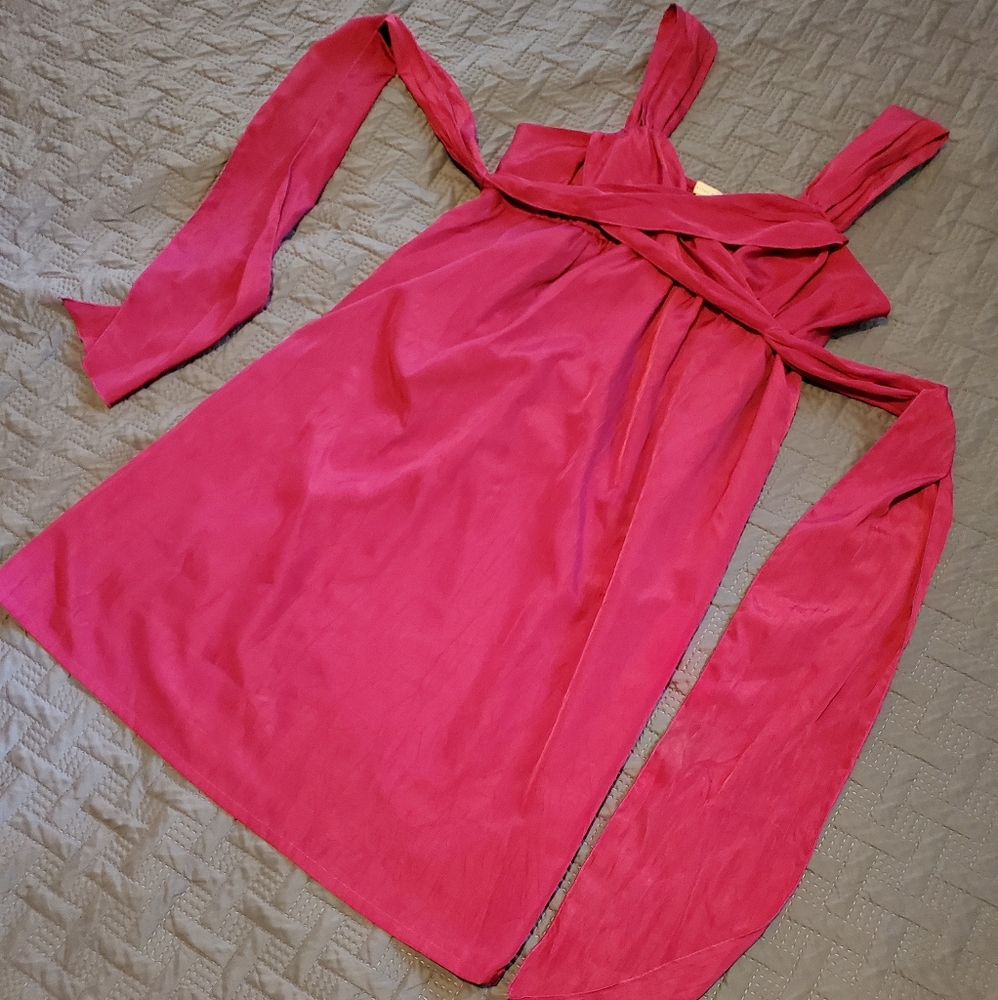 sleeveless fascia color light summer dress